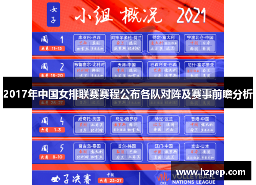 2017年中国女排联赛赛程公布各队对阵及赛事前瞻分析